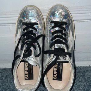 Golden Goose Superstar Metallic Silver